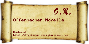 Offenbacher Morella névjegykártya